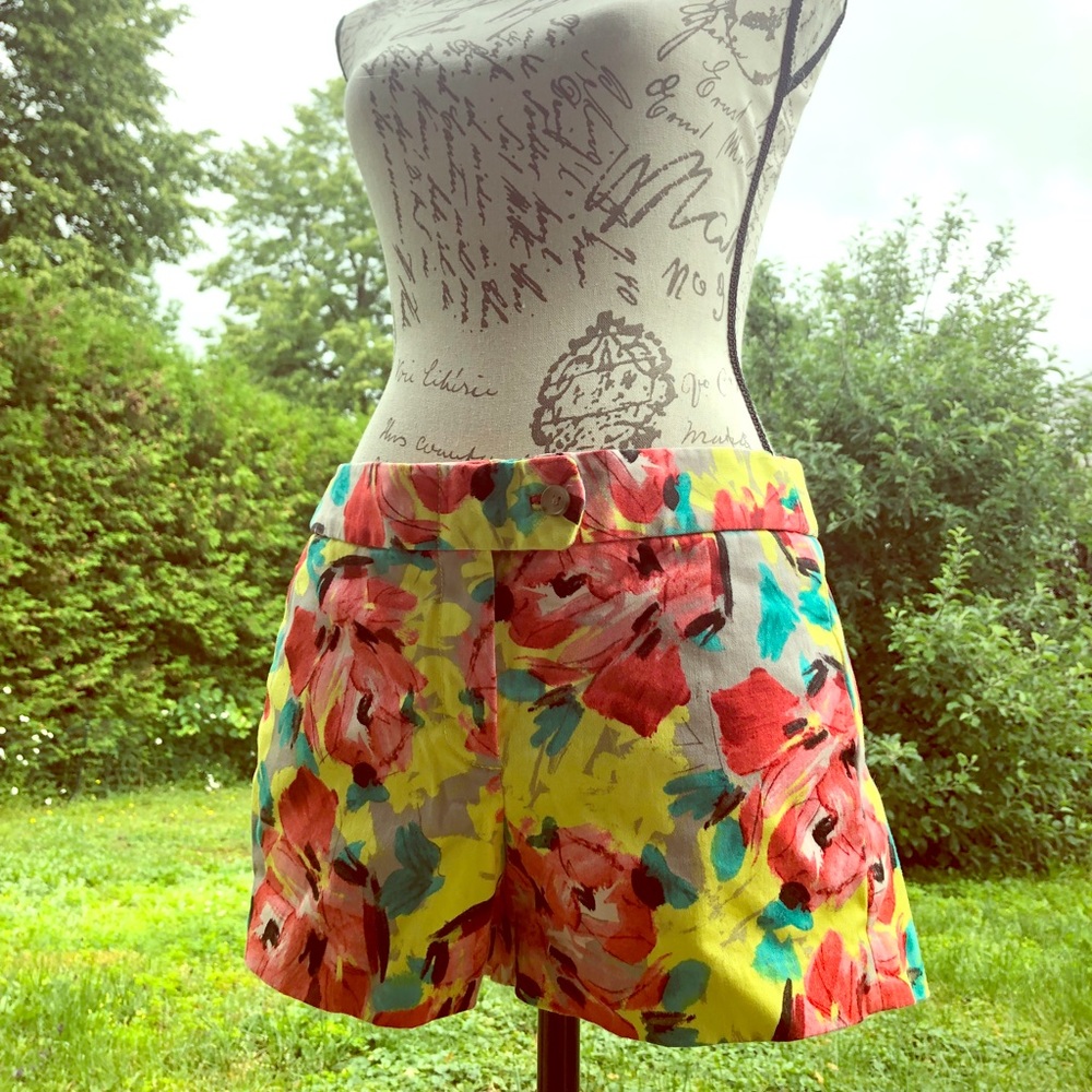 J. Crew Flower Shorts